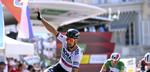 Peter Sagan suser over stregen som sikker vinder af 3. etape i Tour de Suisse. 