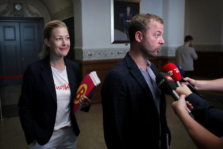 Morten Østergaard fotograferet i eftermiddags, inden han gik ind til forhandlingerne med Mette Frederiksen.  Foto: Jens Dresling/POLFOTO