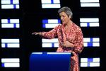 Margrethe Vestager er i spil, når EU-lederne i aften gør et forsøg på at fordele EU's topposter. Foto: John Thys/Ritzau Scanpix