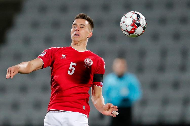 Venstrebacken Jonas Knudsen har spilet 6 A-landskampe og var med ved VM i 2018.  Foto: Jens Dresling/POLFOTO