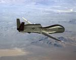 Et ubemandet amerikansk  overvågningsfly patruljerer. USA har valgt at udstede flyveforbud for amerikanske over iransk luftrum.   Foto: Handout/Ritzau Scanpix