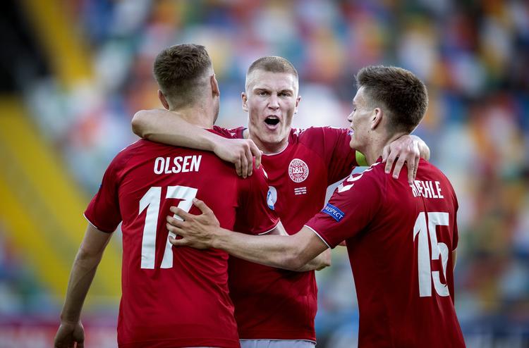 Danmark slog forleden Østrig med 3-1. Søndag aften venter en kamp mod Serbien og kravet er en sejr på minimum tre mål. Foto: Liselotte Sabroe/Ritzau Scanpix