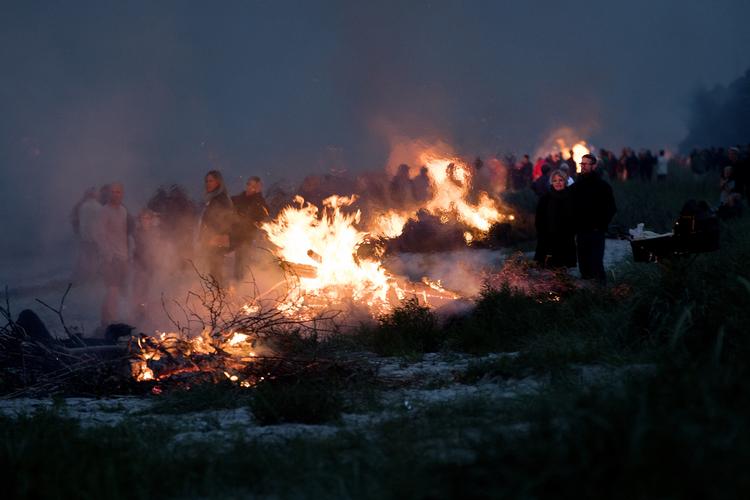 Det bliver godt vejr i aften, når Sankt Hans skal fejres. Foto: Finn Frandsen/POLFOTO