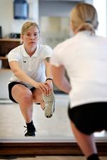Isabella Jensen er en af freestyle-skiløbets store talenter. Lige nu er hun i gang med genoptræningen efter en alvorlig knæskade - og om nogle måneder er hun i gang med træningen på Copenhill på Amager. Foto: Jens Dresling/POLFOTO