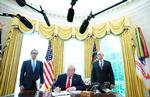 USA's præsident, Donald Trump, fotograferet i Det Hvide Hus i går, hvor han underskrevnye sanktioner mod Iran. Foto: Mandel Ngan/Ritzau Scanpix