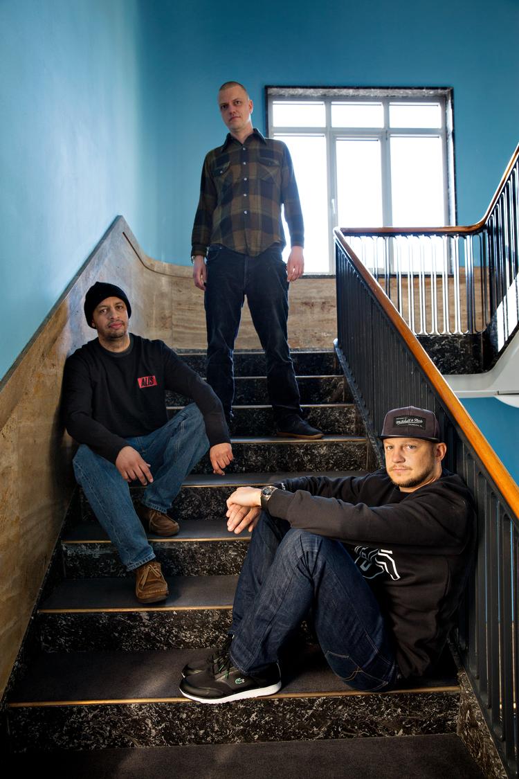 Søren Schou (i forgrunden) optræder på Orange Scene på Roskilde Festival i næste uge med gruppen Bikstok.  Foto: Jacob Ehrbahn/POLFOTO