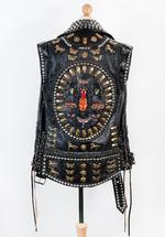 Ozzy Osbournes Gucci-læderjakke er så ny som fra 2018, anden ombæring af farvelturneen. Photograph: Courtesy of Sharon and Ozzy Osbourne/Home of Metal Foto: Courtesy of Sharon and Ozzy Osbourne/home of Metal