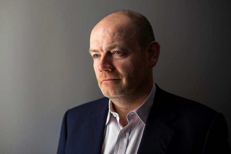 Det vakte opsigt, da BBC’s omstridte og ofte udskældte generaldirektør siden 2004, Mark Thompson, blev valgt til være chef for redningsoperationen på The New York Times. Foto: Lucas Jackson/Ritzau Scanpix