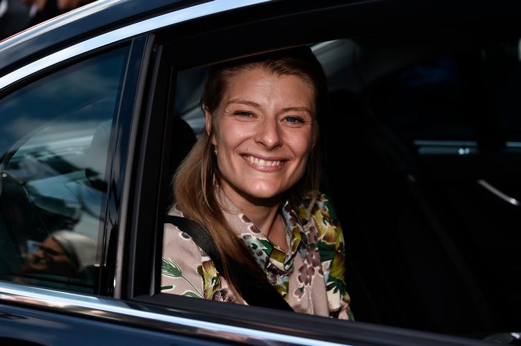 Ane Halsboe-Jørgensen ankommer til Amalienborg i København, torsdag den 27. juni 2019. 
   Foto: Mads Claus Rasmussen/Ritzau Scanpix