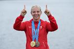 Emma Jørgensen føler sig et skridt tættere på den gyldne billet til det store OL efter to medaljer ved det europæiske OL. Foto: Lars Møller/Ritzau Scanpix