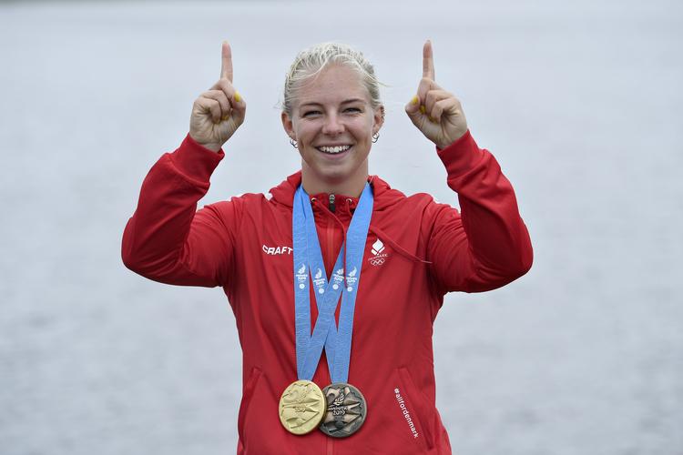 Emma Jørgensen føler sig et skridt tættere på den gyldne billet til det store OL efter to medaljer ved det europæiske OL. Foto: Lars Møller/Ritzau Scanpix