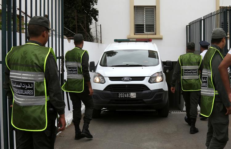
   Anklagemyndigheden i Marokko kræver dødsstraf til de tre hovedmistænkte i sagen om drabene på danske Louisa Vesterager Jespersen og hendes norske veninde Maren Ueland. REUTERS/Stringer NO SALES.NO ARCHIVES
   Foto: Stringer/Ritzau Scanpix