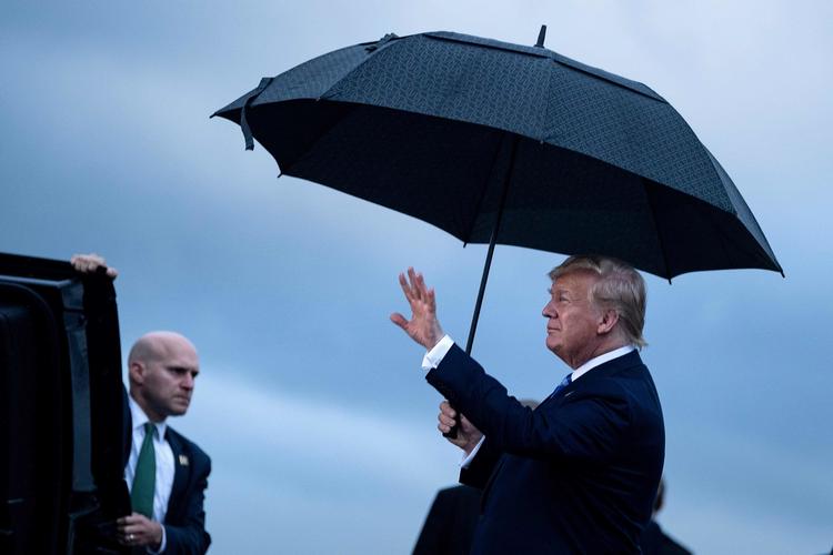 
    Trump er i disse dage i Japan for at deltage i G20-topmødet. (Photo by Brendan Smialowski / AFP)
   Foto: Brendan Smialowski/Ritzau Scanpix