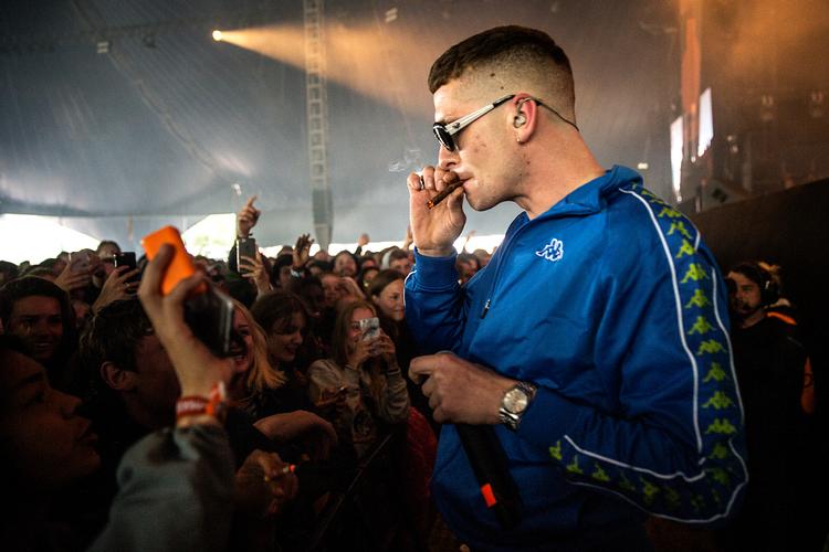 Emil Stabil på scenen under sin koncert på Roskilde Festival 2017. Arkivfoto Ivan Boll