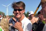 I køen bliver lagt nøje planer for, hvordan løbeturen ind på pladsen skal planlægges. På billedet ses Mads Damgaard Andersen, en af drengene fra camp K.N.A.T.  Foto: Foto: Rasmus Helmann