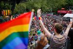 Sådan så der ud i dag i Stonewall-barens hjemby, New York. Foto: Eduardo Munoz/Ritzau Scanpix