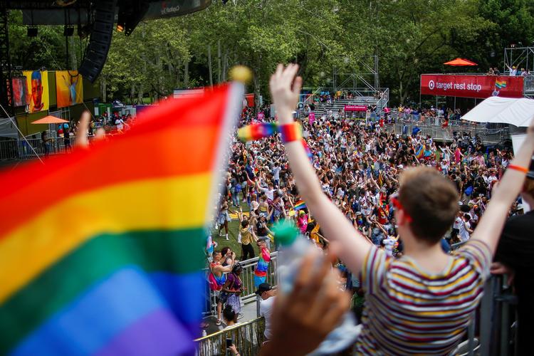Sådan så der ud i dag i Stonewall-barens hjemby, New York. Foto: Eduardo Munoz/Ritzau Scanpix