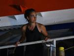 Støttebidrag strømmer ind til den 31-årige tyske kaptajn Carola Rackete, der er anholdt i Italien efter at have sejlet 40 afrikanske migranter i land på den italienske ø Lampedusa. REUTERS/Guglielmo Mangiapane
   Foto: Guglielmo Mangiapane/Ritzau Scanpix
