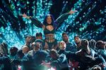 Cardi B på scenen i Los Angeles tidligere i år.  Foto: Mike Blake/Ritzau Scanpix