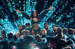 Cardi B under en optræden ved BET Awards i Los Angeles tidligere på året.   Foto: Mike Blake/Ritzau Scanpix