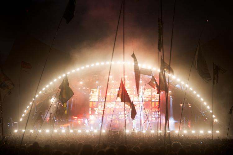
   Arkivfoto: Roskilde Festival 2018 afholdes på Dyrskuepladsen. Gorillaz med Damon Albarn i front giver koncert på Orange Scene.
   Foto: Thomas Borberg/POLFOTO