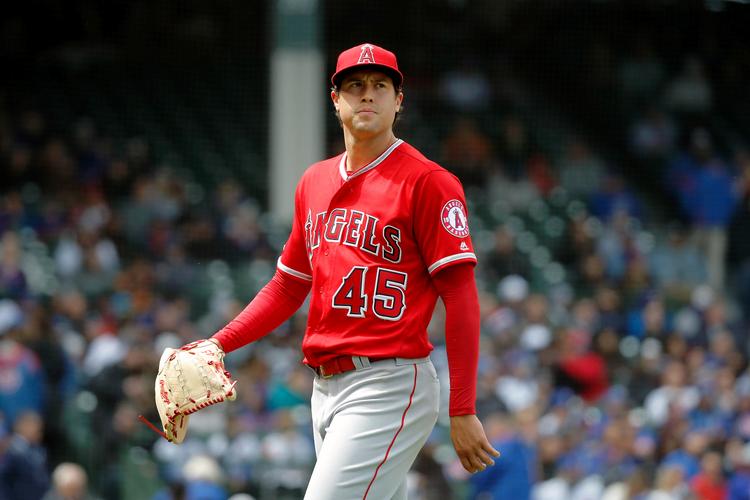 Tyler Skaggs var en af Los Angeles Angels' bedre pitchere. Hans dødsfald kastede en skygge over baseballverdenen mandag.
   Foto: Usa Today Uspw/Ritzau Scanpix