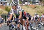 Lars Bak i vanlig sliderstil i søndagens DM på landevejen ved Esbjerg. Fra på lørdag går han i gang med Tour de France for 8. gang. Foto: Claus Bonnerup/Ritzau Scanpix