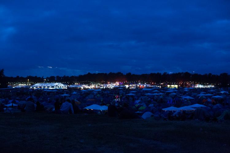 Roskilde Festival natten mellem mandag og tirsdag.  Foto: Emma Sejersen/POLFOTO