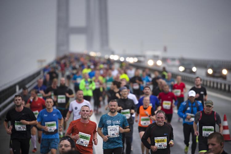 Tusindvis af løbere tog i 2017 turen over Storebælt.  Foto: Martin Lehmann/POLFOTO