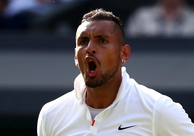 Nick Kyrgios tabte en yderst dramatisk kamp mod Rafael Nadal i fire tætte sæt.  Foto: Hannah Mckay/Ritzau Scanpix