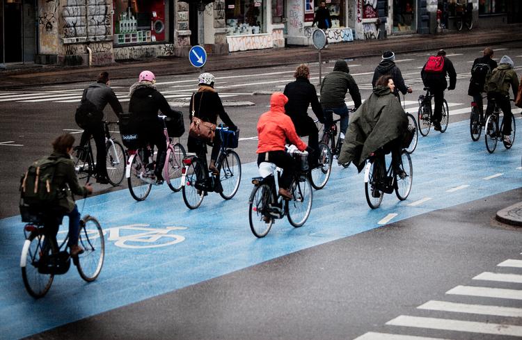 Cyklister på Dronning Louises Bro i København. (Akivfoto.) Foto: Magnus Holm/POLFOTO