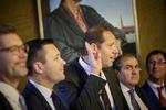 Tour de France-direktør Christian Prudhomme fotograferet ved et pressemøde på Københavns Rådhus i november sidste år - tre måneder inden det blev officielt, at de tre første etaper af Tour de France i 2021 skal begynde i Danmark.  Foto: Mads Nissen/POLFOTO