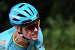 Jakob Fuglsang kæmper sig blødende til vejs ende efter sit voldsomme styrt på 1. etape.
 Foto: Jeff Pachoud/Ritzau Scanpix