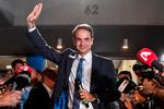 Kyriakos Mitsotakis på valgaftenen. Han er valgt som Grækenlands nye premierminister  Foto: Louisa Gouliamaki/Ritzau Scanpix