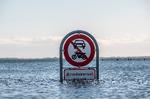 Den seneste officielle stormflod i Danmark fandt sted 3. januar 2019 efter stormen Alfrida. Her står Vordingborg Nordhavn. Vordingborg under vand. Oversvømmelsen var dog ikke nær så kraftig som to år tidligere, da stormen Ida i januar 2017 fik vandstanden til at stige mere end to meter mange steder. Foto: Per Rasmussen