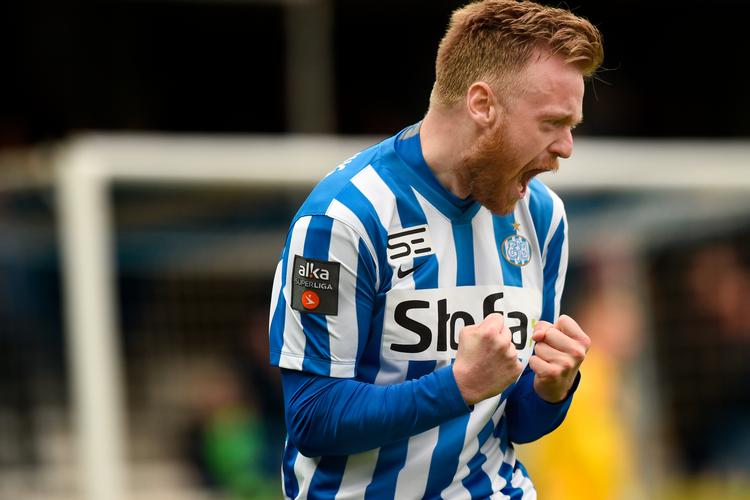 Ronnie Schwartz, her i sin tid som Esbjerg-spiller, har massser af selvtillid og vil være topscorer i Superligaen.
   Foto: Casper Dalhoff/Ritzau Scanpix