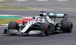 Lewis Hamilton  i aktion på Silverstone.
   Foto: Matthew Childs/Ritzau Scanpix
