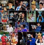 16 gange har Novak Djokovic løftet et grand slam-trofæ, og den 32-årige serber kan måske nå at overhale både Rafael Nadal (18) og Roger Federer (20) i det kapløb.
   Foto: Torsten Blackwood, Paul Crock, G/Ritzau Scanpix