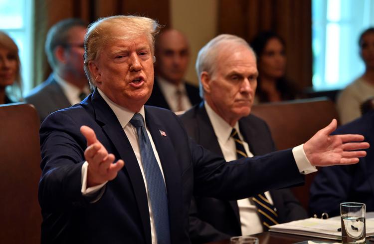 USA's præsident Donald Trump har igen været ude med den verbale rive.   Foto: Nicholas Kamm/Ritzau Scanpix