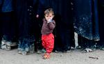 16 lande har i de seneste tre måneder hentet 315 primært børn ud af al-Hol-lejren i Syrien.  10.700 fra op mod 80 forskellige nationer sidder tilbage.  Foto: Giuseppe Cacace/Ritzau Scanpix