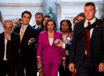 Under en giftig debat om Donald Trumps tweet mod fire nye kvindelige kongresmedlemmer blev demokraten Nancy Pelosi tirsdag irettesat i Repræsentanternes Hus. Foto Andrew Caballero-Reynolds , AFP Foto: Andrew Caballero-reynolds/Ritzau Scanpix