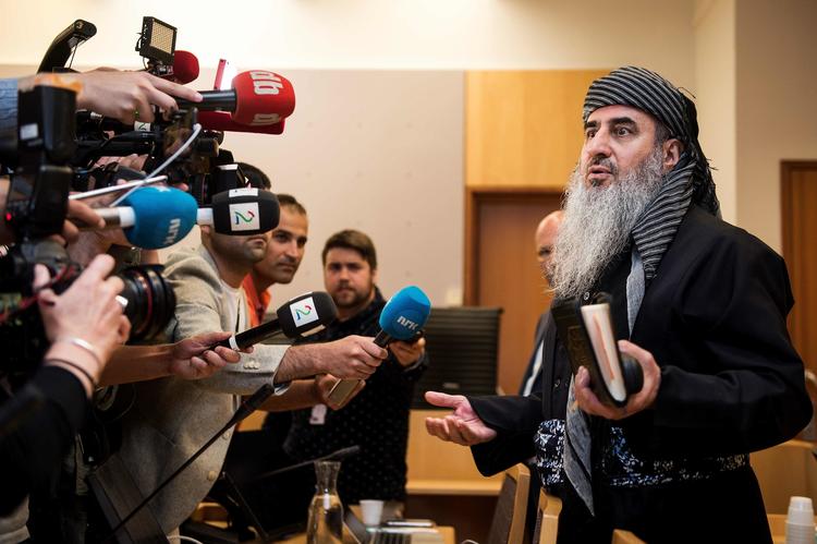 Mullah Krekar blev mandag dømt til 12 års fængsel i en terrorsag i Italien. Foto: Carina Johansen/Ritzau Scanpix