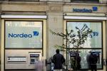 Nordeas overskud skrumper. Regnskabet for andet kvartal i år viser, at der sammenlignet med sidste år mangler over 400 millioner euro. Foto: Miriam Dalsgaard/POLFOTO