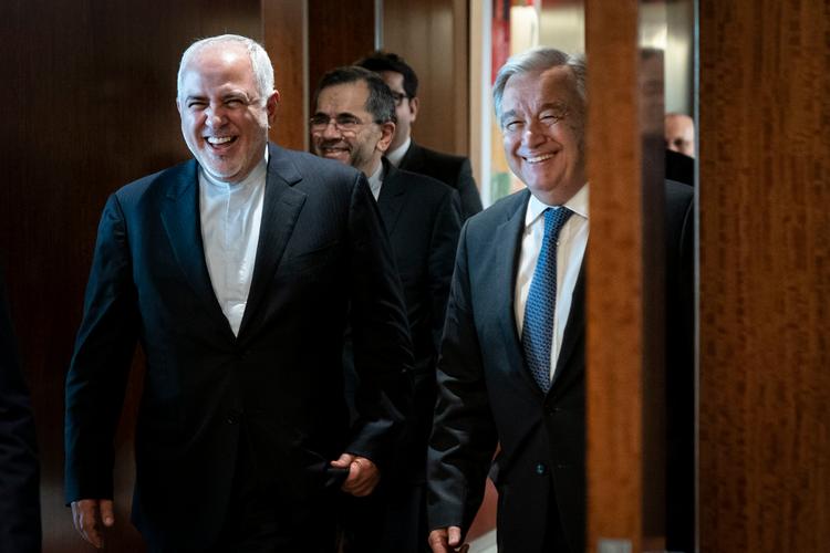  Mohammad Javad Zarif, Irans udenrigsminister, på besøg ved FN i New York  Foto: Drew Angerer/Ritzau Scanpix