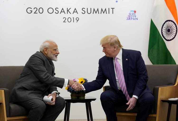 Indiens premierminister, Narendra Modi siger, at Indien ikke har bedt Trump om at mægle i Kashmir-striden. Foto: Kevin Lamarque/Ritzau Scanpix