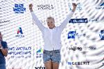 Arkivfoto. For anden gang i sin karriere kan Anne-Marie Rindom stille sig øverst på podiet til VM i laser radial-sejlads. Her hædres hun efter VM-bronze i 2018 i Aarhus. Foto: Henning Bagger/Arkivfoto/Ritzau Scanpix