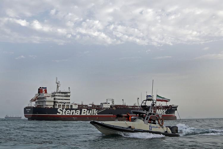 'Stena Impero', der sejler under britisk flag, er omdrejningspunktet for det seneste drama i Hormuzstrædet Foto: Hasan Shirvani/Ritzau Scanpix