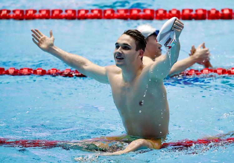 VM's anden verdensrekord blev sat af ungareren Kristof Milak i 200 meter butterfly- Foto: Stefan Wermuth/Ritzau Scanpix