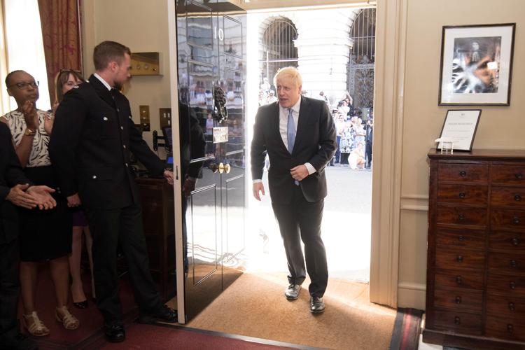 Johnson har udpeget en regering fuld af EU-modstandere og tilhængere af et brexit uden en skilsmisseaftale. Foto: Pool/Ritzau Scanpix