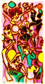  'Den store Gatsby' er blevet berømt for at indkapsle 1920’ernes desperate sorgløshed, pengene, festerne og jazzen. Tegning Claus Nørregaard